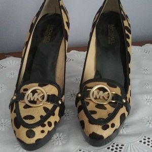 Michael Kors hair calf high heels 91/2
